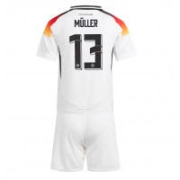 Tyskland Thomas Muller #13 Replika babykläder Hemmaställ Barn EM 2024 Kortärmad (+ korta byxor)